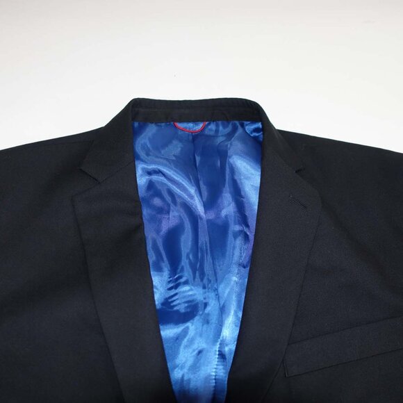 Billy London Men's Suit Jacket Size 44 Long Black 2 Button Sports Coat Blazer L - Picture 3 of 8